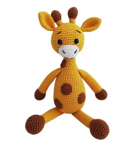 Şirin Zürafa Uyku Arkadaşı Amigurumi Organik Oyuncak
