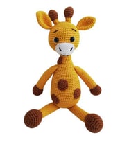 Şirin Zürafa Uyku Arkadaşı Amigurumi Organik Oyuncak