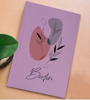 BK Gift Kişiye Özel İsimli Sert Kapaklı Lila Defter, Arkadaşa Hediye, Yeni İş Hediyesi, Anı Defteri, Doğum Günü Hediyesi-1 (Model 1)