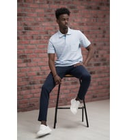 Advante Rahat Kesim Örme Dokumalı Cepli Polo Yaka T-shirt