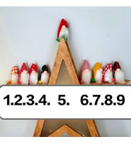 1 adet Yılbaşı Yeniyıl Kumaş Gnome Cüce Şeklinde Broş 3-3.5 cm (01)