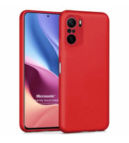 Microsonic Matte Silicone Xiaomi Mi 11i Kılıf Kırmızı