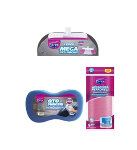 Profesyonel 3'lü Oto Yıkama ve Temizlik Yedek Set MPRX0265