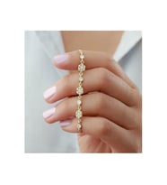 925 Ayar Kar Tanesi Gold Gümüş Bileklik