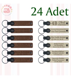 A Kahve & Sütlü Kahve, Konser Katılımcılarına Küçük Sürpriz, 24’lü Set, Kişiye Özel Deri Hediyelik