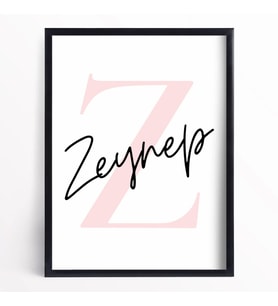 İsme Özel Hediyelik Duvar Posteri Çerçevesiz