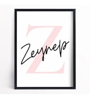 İsme Özel Hediyelik Duvar Posteri Çerçevesiz