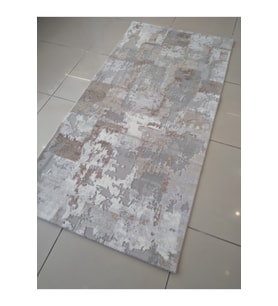 HALIMARKA K-SFT 718 GRİ BEJ MODERN HALI YOLLUK 100X200 CM