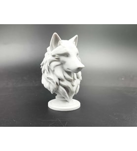 Kurt Heykeli Beyaz Renk Mini Figür Oyuncak 10CM