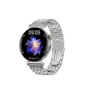 Spovan Papillon 4 Tansiyon Şeker Amoled Türkçe Kadın Akıllı Saat (Gümüş)
