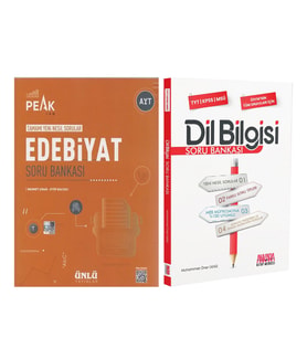 Ünlü Yayıncılık AYT Edebiyat Best Peak ve AKM Dil Bilgisi Soru Bankası Seti 2 Kitap