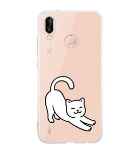 Huawei P20 Lite Uyumlu Baskılı Yumuşak Silikon Şeffaf Telefon Kılıfı