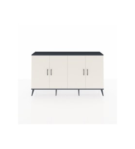 Arges Konsol 4 Raflı 4 Kapaklı 176x30x99 Antrasit-Aytaşı/Çam