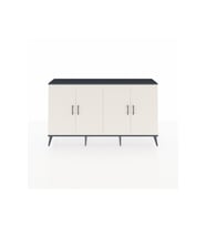 Arges Konsol 4 Raflı 4 Kapaklı 176x30x99 Antrasit-Aytaşı/Çam