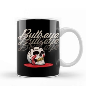 Bullseye Skull Dart Arrow Dartboard Darts Player Dartist Kupa Bardak Porselen