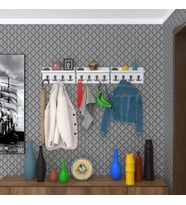 Kenzlife elbise askılığı karayemiş3 byz 26*114*12 vestiyer portmanto askı askılık 12 adet askı (Karışık)