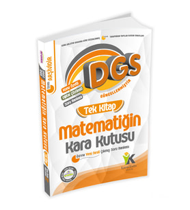 DGS Matematik Tek Kitap Kara Kutusu Konu Özetli Dijital Çözümlü Çıkmış Soru Bankası