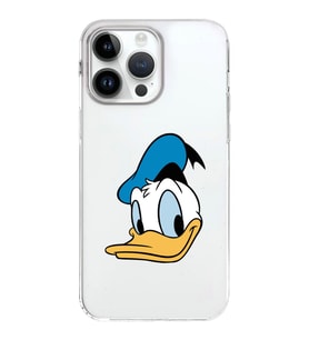 Apple iPhone 14 Pro Uyumlu Kapak Donald Duck Tasarımlı Şeffaf Silikon Kılıf