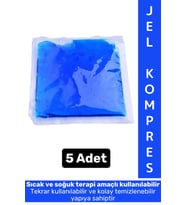 Hızlı Etki Soğutucu Yıkanıp Tekrar Kullanılabilir Sıcak Soğuk Jel Kompres Buz Paketi Termojel 5 Adet