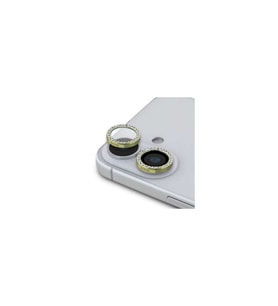 iPhone 13 / 13 Mini Taşlı kamera lens koruyucu (Altın)