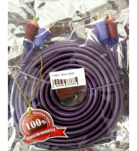 TUNEX ZK-706B 2 RCA + 2 RCA 3 METRE 1.KALİTE ŞEFFAF * KIRMIZI KAB