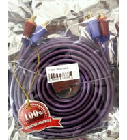 TUNEX ZK-706B 2 RCA + 2 RCA 3 METRE 1.KALİTE ŞEFFAF * KIRMIZI KAB