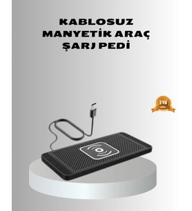 Manyetik Şarj Pedi 7.5W 10W 15W Hızlı Şarj Kaymaz Tabanlı
