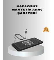 Manyetik Şarj Pedi 7.5W 10W 15W Hızlı Şarj Kaymaz Tabanlı