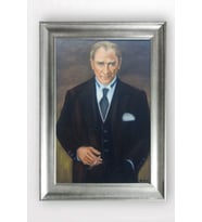 Gümüş Çerçeveli Atatürk Tablo cv666