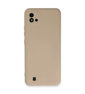 Realme C11 2021 Kılıf Nano içi Kadife Silikon - Pudra