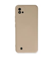 Realme C11 2021 Kılıf Nano içi Kadife Silikon - Pudra