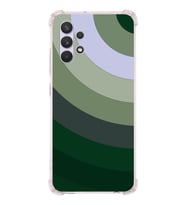 Samsung Galaxy A32  Köşe Korumalı Antişok Kapak Renk Cümbüşü Tasarımlı  Silikon Kılıf (Şeffaf)