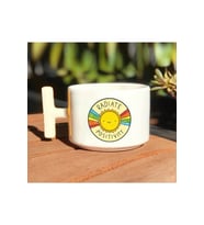Radiate Positivity Baskılı Beyaz T Kulp Kupa Bardak