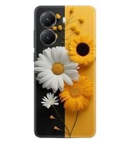 Xiaomi Poco X7 Pro Kılıf Boutique Baskılı Resimli Sarı Beyaz Çiçek Pcode -044