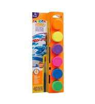 CARIOCA 40486 TEMPERA FOSFORLU RENKLER FIRÇALI 25 ML SULUBOYA 6'LI