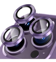 BİNANO METAL RİNG IPHONE 15 PRO/15 PRO MAX MOR KAMERA KORUYUCU