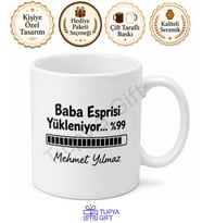 Baba Esprileri Yazılı Komik Tasarım Kupa Bardak Babalar Günü Hediye