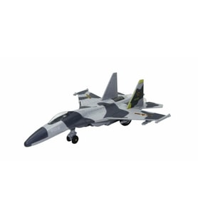 Çek Bırak Metal Uçak Sesli Işıklı 22 cm - Gri