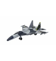 Çek Bırak Metal Uçak Sesli Işıklı 22 cm - Gri