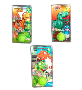 Oyuncak Dinozor Temalı Suda Halka Geçirme Oyunu Su Atarisi Dinazorlu 11x6cm. (Çok Renkli)