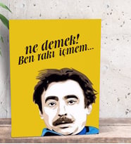 BK Gift Rakı Tasarımlı Dekoratif Mini Kanvas Tablo 15x20cm-7