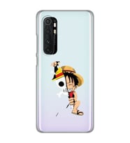 Xiaomi Mi Note 10 LITE Uyumlu One Piece Luffy Tasarımlı Şeffaf Telefon Kılıfı