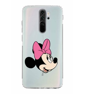 Xiaomi Redmi Note 8 Pro  Kamera Korumalı Kapak Minnie Mouse Tasarımlı Şeffaf  Kılıf