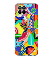 PrintiFy Realme 8 Pro  ile Uyumlu 1mm Slim Fit Retro Renkler 6 Baskılı Şeffaf  Kılıf