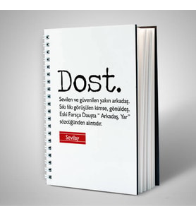 En İyi Dost Temalı İsimli Defter