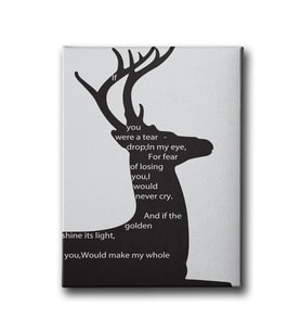 Geyikli Modern Canvas Tablo MİND496