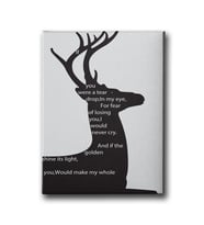 Geyikli Modern Canvas Tablo MİND496