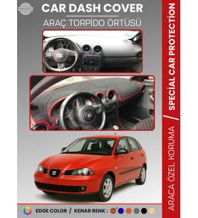 SEAT İBİZA (2001-2008) Torpido Örtüsü Panel Halı Koruma Tam Uyum Çatlamayı Önler Hızlı Montaj