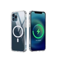 Iphone 13 Pro Kılıf Kamera Lens Korumalı Magsafe Destekli Şeffaf Darbe Emici Sert Kapak (Standart)