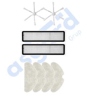 Dreame D10S, D10S PRO, D9 MAX GEN2 Uyumlu 2 Yan Fırça 2 Filtre 4 Mop PKT-iasgf0000212